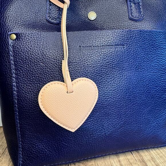 Nude Light Pink Heart Purse Charm Bag Charm Flair Gift for Her Spread Love NEW - Picture 2 of 3